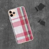 Classic Holiday Plaid Clear Case for iPhone — classic tartan plaid pattern in crimson red, deep navy, forest green