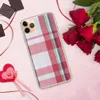 Classic Holiday Plaid Clear Case for iPhone — classic tartan plaid pattern in crimson red, deep navy, forest green