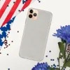 Understated Linen Texture Clear Case for iPhone — soft gray-white linen fabric texture with subtle woven grain and natural