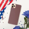 Deep Burgundy Texture Clear Case for iPhone — deep burgundy woven textile texture in rich merlot tones with subtle dot