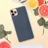 Dark Denim Texture Clear Case for iPhone — close-up woven dark indigo denim fabric texture with vertical grain lines