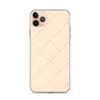 Delicate Cross Stitch Clear Case for iPhone — repeating diagonal lattice of dashed lines and small X cross marks on a soft
