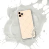 Delicate Cross Stitch Clear Case for iPhone — repeating diagonal lattice of dashed lines and small X cross marks on a soft