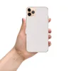 Pure Clarity Minimal Clear Case for iPhone — solid white woven textile texture with subtle natural fiber variation