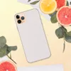 Pure Clarity Minimal Clear Case for iPhone — solid white woven textile texture with subtle natural fiber variation