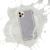 Silver Mist Minimal Clear Case for iPhone — soft heathered silver and light grey mist texture with subtle depth and a smooth