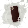 Dark Crimson Grid Clear Case for iPhone — deep crimson repeating grid of rounded square tiles with small dot connectors