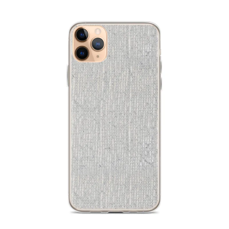 Stone Gray Texture Clear Case for iPhone — close-up of light gray concrete surface with subtle vertical striations