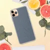 Washed Denim Texture Clear Case for iPhone — close-up washed denim fabric texture with diagonal twill weave in faded indigo