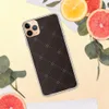Dark Diamond Stitch Clear Case for iPhone — diagonal diamond grid with double-stitched lines on a deep espresso brown