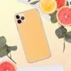 Golden Peach Minimalist Clear Case for iPhone — solid warm golden peach flat color wash on a smooth, evenly toned surface