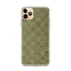 Woven Basket Weave Clear Case for iPhone — repeating grid of alternating horizontal and vertical woven stripe squares