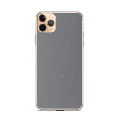 woven chambray fabric texture in muted steel blue and warm gray tones with subtle color variation throughout on mockup Steel Blue Chambray Clear Case - default view