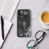 Glossy Circuit City Tough Case for iPhone — top-down industrial blueprint with dense mechanical panels, circuit traces