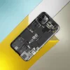 Glossy Circuit City Tough Case for iPhone — top-down industrial blueprint with dense mechanical panels, circuit traces