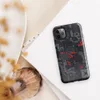 Glossy Dark Machine City Armor Tough Case for iPhone — dense mechanical cityscape of circuit panels, industrial plating