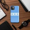 Glossy Seven Stars Blue Stripe Tough Case for iPhone — seven blue five-pointed stars on a white horizontal stripe