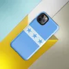 Glossy Seven Stars Blue Stripe Tough Case for iPhone — seven blue five-pointed stars on a white horizontal stripe