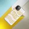 Glossy Golden Tides Wave Pattern Tough Case for iPhone — repeating golden wave lines and ornate spiral crests in warm amber