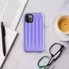 Glossy Neon Ripple Ridge Tough Case for iPhone — soft vertical ridges with a 3D illusion effect in a gradient of periwinkle