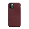 Matte Deep Crimson Velvet Shield Tough Case for iPhone — deep crimson mottled texture with shifting burgundy tones
