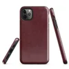 Glossy Deep Crimson Velvet Shield Tough Case for iPhone — deep crimson mottled texture with shifting burgundy tones