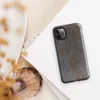 Glossy Industrial Rust Metal Tough Case for iPhone — weathered steel plate with streaks of oxidized rust, surface scratches