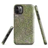 Glossy Forest Floor Moss Texture Tough Case for iPhone — aerial close-up photograph of vivid green moss covering forest