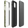 Glossy Forest Floor Moss Texture Tough Case for iPhone — aerial close-up photograph of vivid green moss covering forest