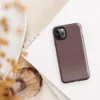 solid deep burgundy canvas-textured surface with a rich wine tone and subtle woven pattern throughout on Glossy Deep Burgundy Solid Tough Case for iPhone - default view
