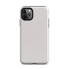 plain soft white woven textile texture with subtle light variation across a clean, uniform surface on Glossy Clean Slate Pure White Tough Case for iPhone - default view