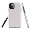 plain soft white woven textile texture with subtle light variation across a clean, uniform surface on Glossy Clean Slate Pure White Tough Case for iPhone - default view