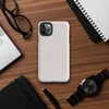 plain soft white woven textile texture with subtle light variation across a clean, uniform surface on Glossy Clean Slate Pure White Tough Case for iPhone - default view