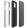 close-up of a light gray ribbed concrete surface with subtle vertical striations and organic weathered variation on Glossy Stone Gray Ribbed Texture Tough Case for iPhone - default view