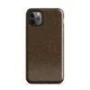 close-up cracked earth texture in deep warm brown with a fine network of lighter tan fissures across the entire surface on Glossy Cracked Earth Terrain Tough Case for iPhone - default view