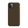 solid deep chocolate brown with subtle matte texture across the entire surface on Matte Deep Earth Brown Solid Tough Case for iPhone - default view