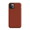 deep crimson-red surface with a subtle crackled mosaic texture, uniform tone-on-tone pattern on a rich scarlet background on Matte Crimson Ember Tough Case for iPhone - default view