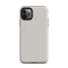 solid warm gray surface with subtle tonal texture variation across a smooth matte finish on Matte Classic Warm Gray Minimal Tough Case for iPhone - default view