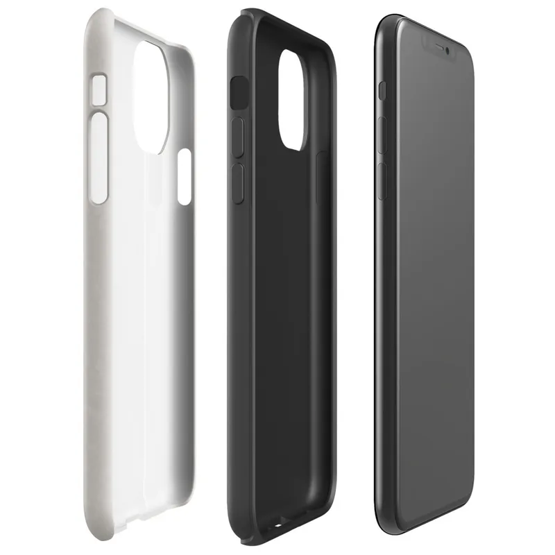 solid warm gray surface with subtle tonal texture variation across a smooth matte finish on Glossy Classic Warm Gray Minimal Tough Case for iPhone - default view