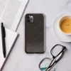 diagonal quilted diamond grid with dashed stitch lines and cross points on deep espresso dark brown background on Glossy Dark Diamond Quilted Tough Case for iPhone - default view