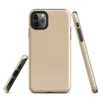 soft sandy beige surface with subtle organic grain texture and gentle warm tone variation on a smooth matte background on Glossy Sandy Dune Texture Tough Case for iPhone - default view