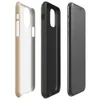 soft sandy beige surface with subtle organic grain texture and gentle warm tone variation on a smooth matte background on Glossy Sandy Dune Texture Tough Case for iPhone - default view