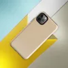 soft sandy beige surface with subtle organic grain texture and gentle warm tone variation on a smooth matte background on Glossy Sandy Dune Texture Tough Case for iPhone - default view