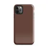 solid deep cognac brown with a warm, matte finish and no additional markings or patterns on Glossy Rich Cognac Solid Tough Case for iPhone - default view