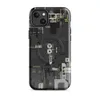 Glossy Circuit City MagSafe Tough Case for iPhone — dense isometric circuit board and industrial machinery blueprint