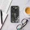 Glossy Circuit City MagSafe Tough Case for iPhone — dense isometric circuit board and industrial machinery blueprint