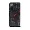 Glossy Circuit Warfare Armor Tough Case for Samsung — densely packed mechanical circuit board panels in dark steel gray