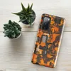 Glossy Circuit Camo Mech Warfare Tough Case for Samsung — dense cyberpunk camouflage pattern of interlocking circuit board