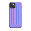Matte Neon Ridges MagSafe Tough Case for iPhone — soft vertical ridges with a 3D ripple effect in periwinkle blue and vivid