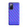 Matte Neon Diagonal Stripe Surge Tough Case for Samsung — diagonal cyan and magenta neon stripes with soft gradient edges